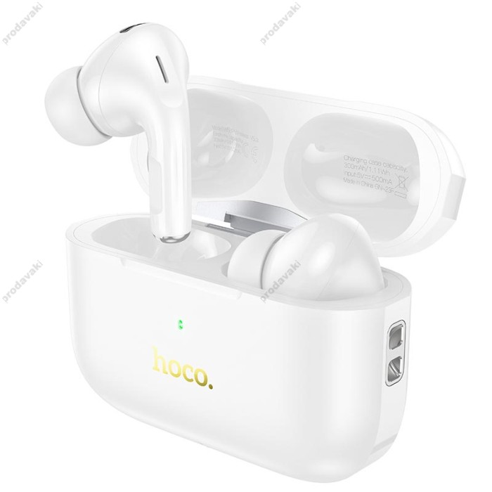 Бездротові Bluetooth навушники HOCO EW56 Plus Generoso true wireless ANC noise reduction BT 5.3 White
